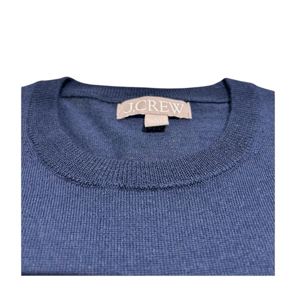 Something blue! J Crew Carolyn navy merino wool crew neck sweater! NWOT - Picture 3 of 7